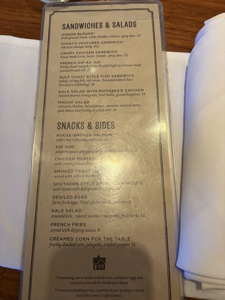White House Tavern Menu - Image 2